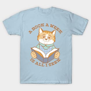 A Book a Week is all I Seek T-Shirt